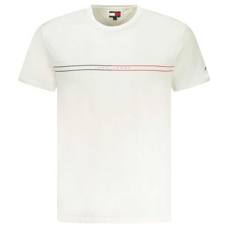 Tommy Hilfiger White Cotton Men T-Shirt, theFeinheit