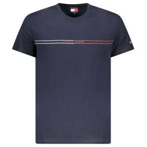 Tommy Hilfiger Blue Cotton Men T-Shirt