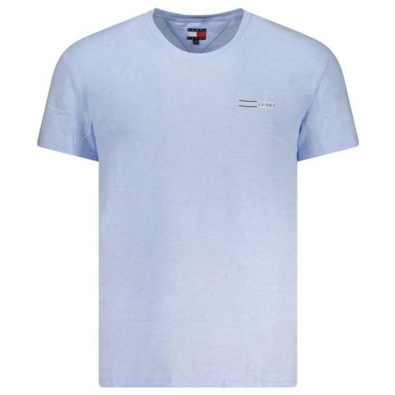 Tommy Hilfiger Blue Cotton Men T-Shirt, theFeinheit