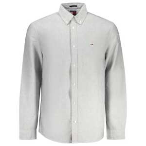 Tommy Hilfiger Gray Cotton Men Shirt
