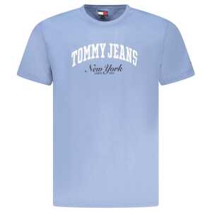 Tommy Hilfiger Blue Cotton Men T-Shirt