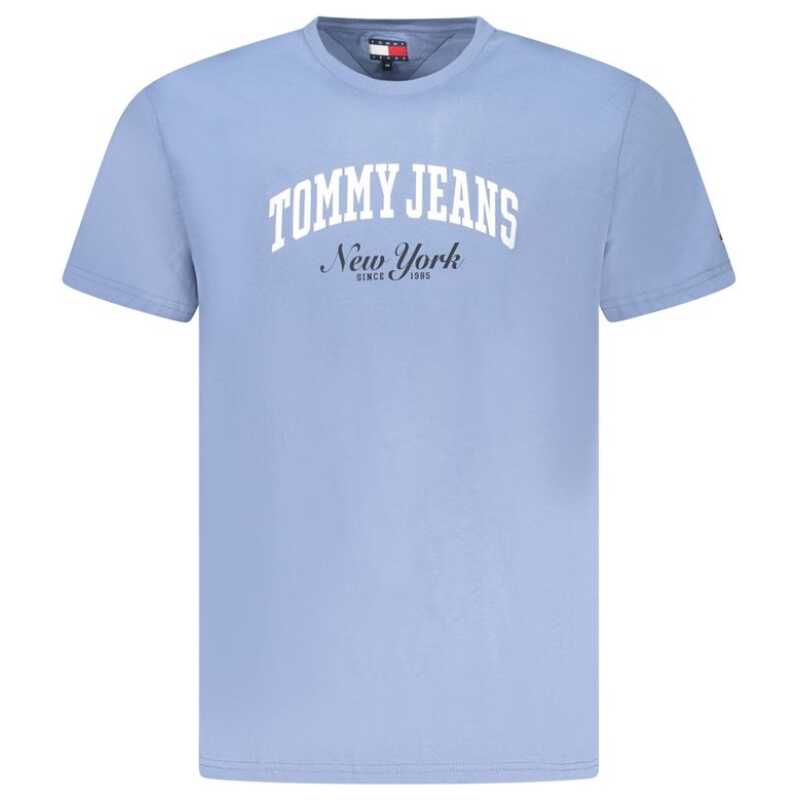 Tommy Hilfiger Blue Cotton Men T-Shirt, theFeinheit