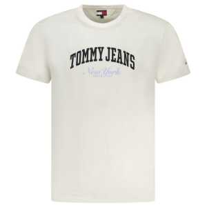 Tommy Hilfiger White Cotton Men T-Shirt