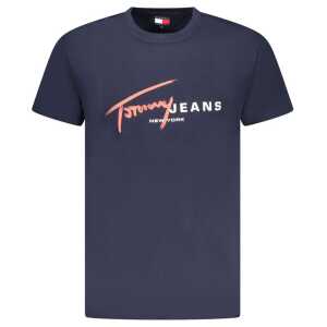 Tommy Hilfiger Blue Cotton Men T-Shirt