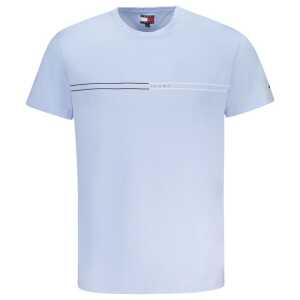 Tommy Hilfiger Blue Cotton Men T-Shirt