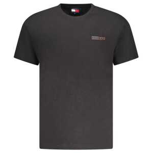 Tommy Hilfiger Black Cotton Men T-Shirt