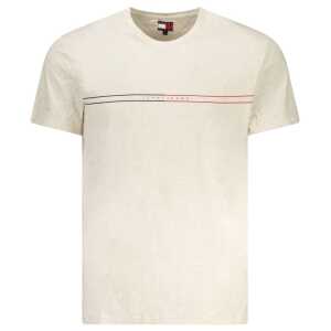 Tommy Hilfiger Beige Cotton Men T-Shirt