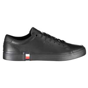 Tommy Hilfiger Black Polyester Sneaker