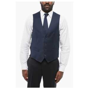Corneliani CC CLLECTION 4 Buttons REFINED Wool Vest