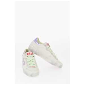 Diesel Leather S-LEROJI Low Top Sneakers with Contrasting Details