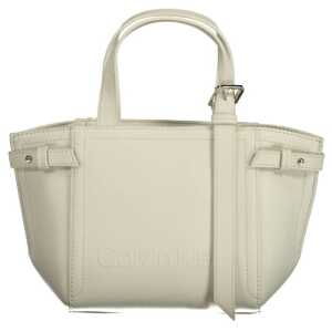 Calvin Klein White Polyester Handbag