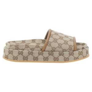 Gucci GG pattern platform Sandals