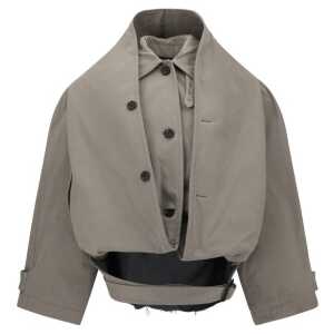 Balenciaga Reverse hooded Trench Coat
