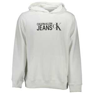 Calvin Klein White Cotton Men Sweater