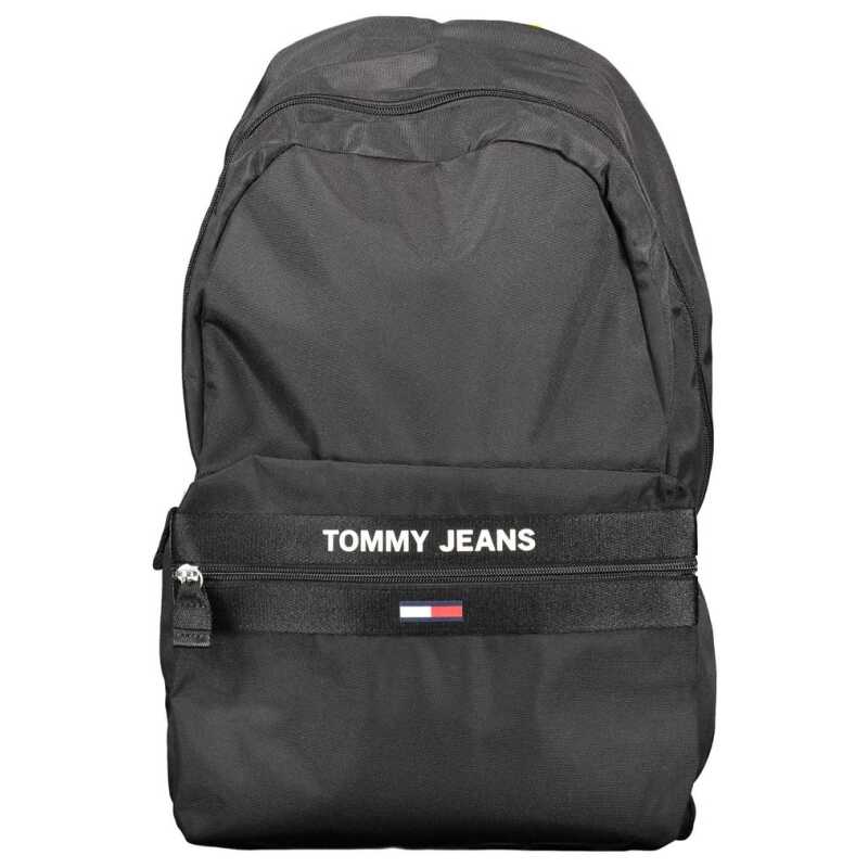 Tommy Hilfiger Black Polyester Backpack, theFeinheit