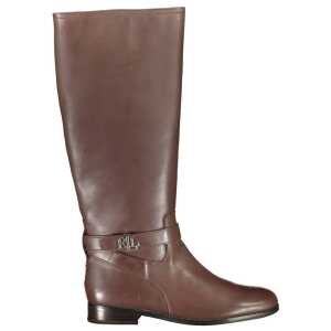 Ralph Lauren Brown Leather Women Boot
