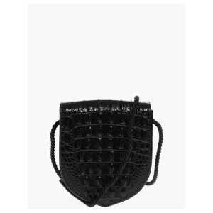 Celine Embossed Leather ECUSSON Crossbody Bag with Crocodile Finish