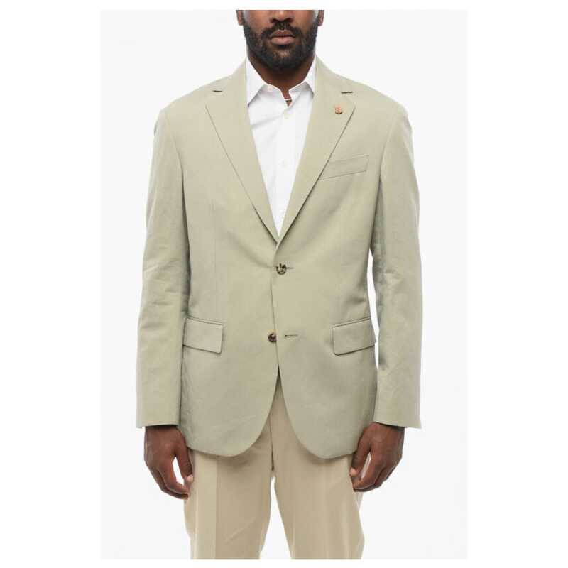 Corneliani Single Breasted Silk Blend Bòazer With Flap Pockets, theFeinheit
