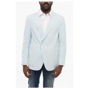 Corneliani CC COLLECTION Single Breasted RESET Blazer With Patch Pocket