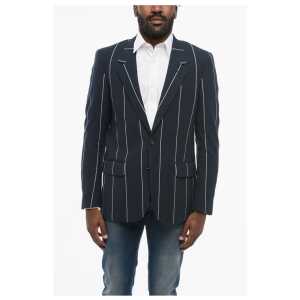 Corneliani CC COLLECTION Single Breasted Half-Lined Blazer With Stripe