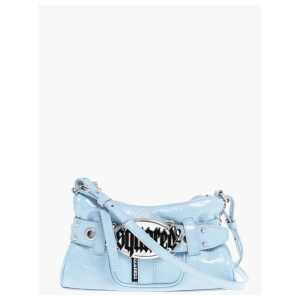 Dsquared² Patent Leather Crossbody Bag with Logoed Buckle