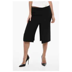 Dsquared² Solid Color Longuette with Frontal and Back Double Split