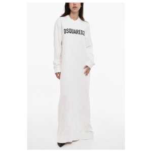 Dsquared² Sweat Maxi Dress with Contrast Logo