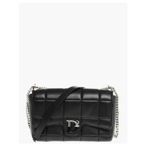 Dsquared² Quilted Leather Crossbody Bag with Front Logo