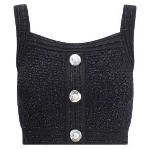 Balmain Tweed crop Top