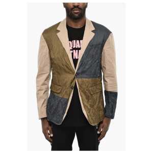 Dsquared² Color Block Unlined 2 Buttons Blazer