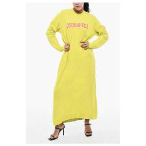 Dsquared² Sweat Maxi Dress with Contrast Logo