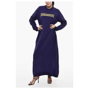 Dsquared² Sweat Maxi Dress with Contrast Logo