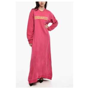 Dsquared² Sweat Maxi Dress with Contrast Logo