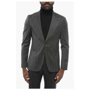 Corneliani Striped REWARD Blazer with Peak Lapel