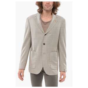 Corneliani CIRCLE Unlined Single-breasted Blazer With Patch Pockets
