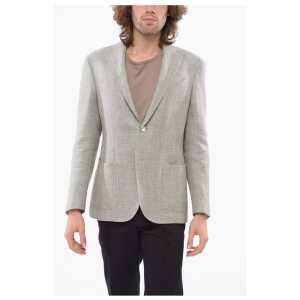 Corneliani Single-breasted GATE Linen Blend Blazer