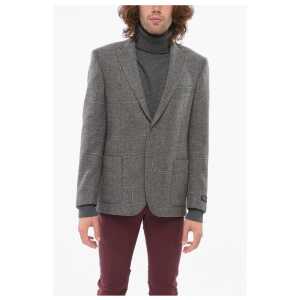 Corneliani FULL-TIME Checkered Virgin Wool Single Breasted Blazer