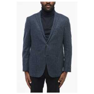 Corneliani FULLTIME Chech Motif Blazer with Patch Pockets