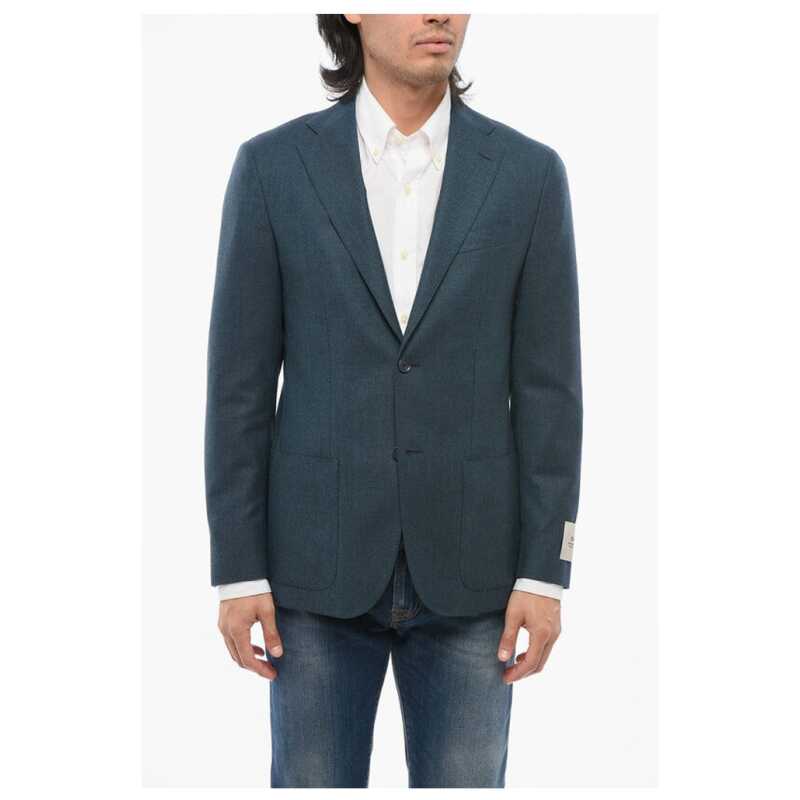 Corneliani Cool Wool Suit with Patch Pocket, theFeinheit