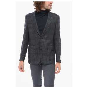Corneliani CC COLLECTION Tartan Unlined RETAILORED LIGHT Wool Blazer