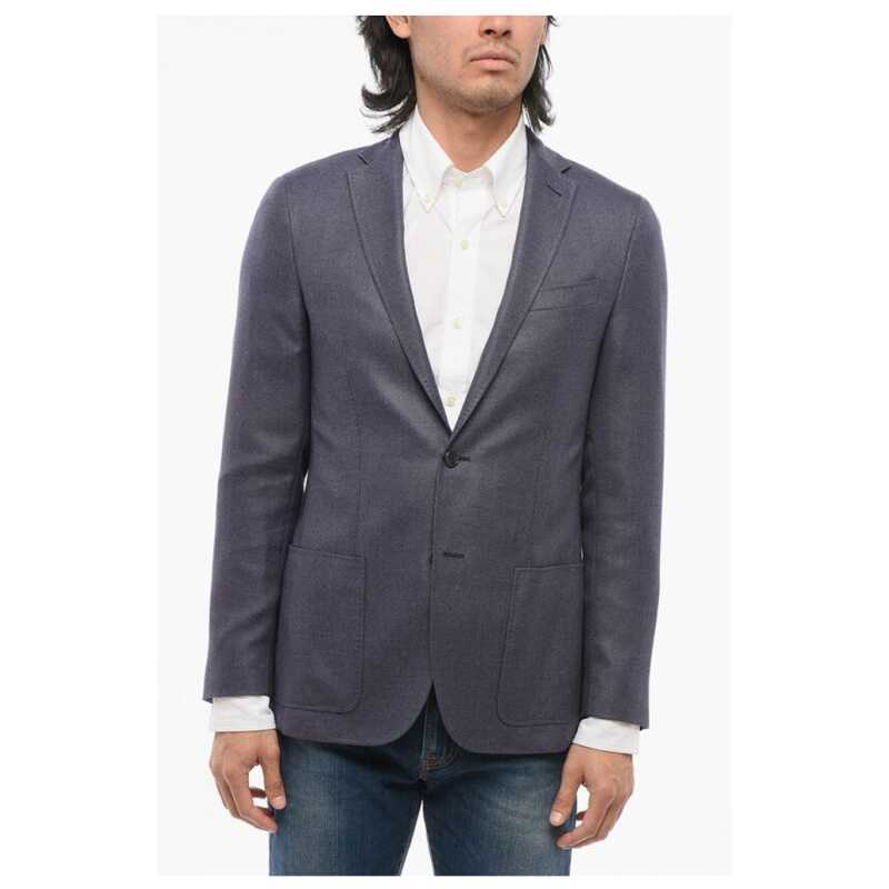 Corneliani CC COLLECTION Virgin Wool Hopsack Blazer, theFeinheit