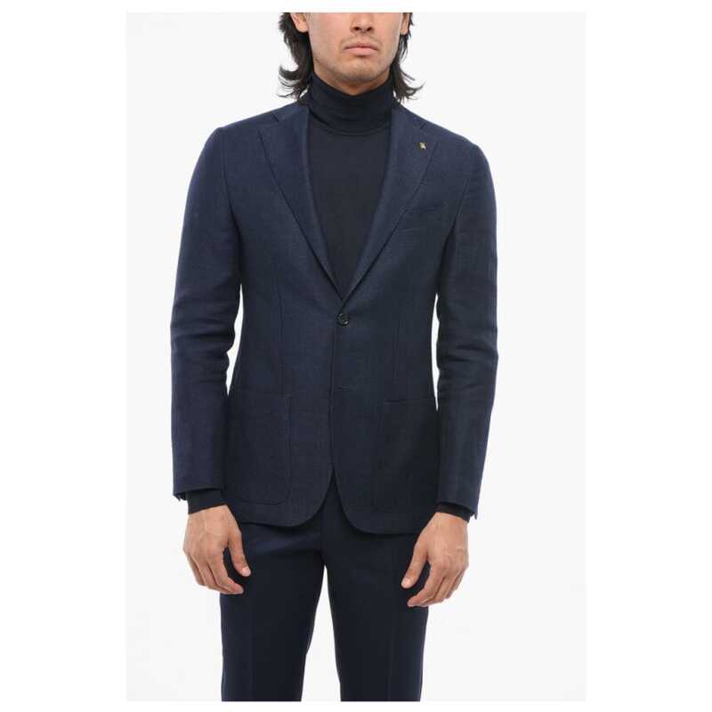 Corneliani CC COLLECTION Linen Blend REFINED Blazer, theFeinheit