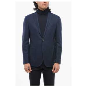 Corneliani FULLTIME CC COLLECTION Wool Blend Blazer with Welt Pockets