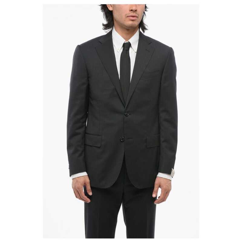 Corneliani Wool Side Vents Notch Lapel 2-Button Blazer, theFeinheit