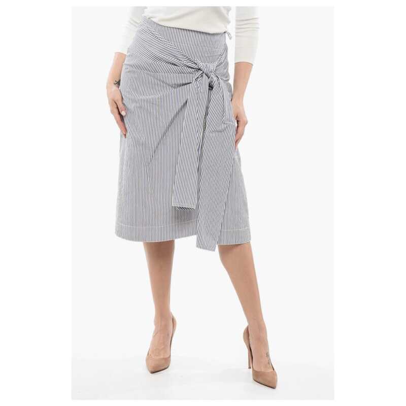 Bottega Veneta Striped Skirt with Knot Detail, theFeinheit