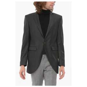 Corneliani CODE Virgin Wool Blazer with Peak Lapel