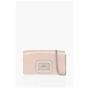 Roger Vivier Satin Crossbody Bag With Jewel Detail