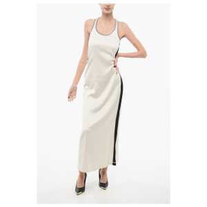 Diesel Viscose Slip Dress with Embroidered Logo