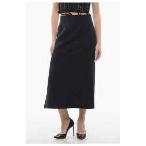 Dior Wool Blend A-Line Longuette with Side Splits