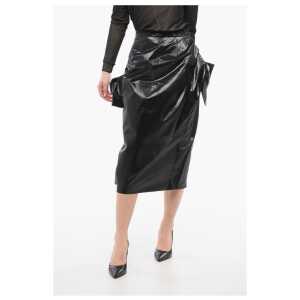 Maison Margiela Asimmetryc Longuette Skirt With Bows